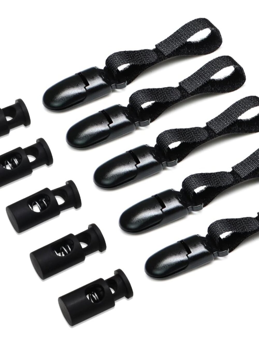 Upgraded Garden Flag Plastic Stopper Stops and Anti-Wind Alligator Clips - Durab